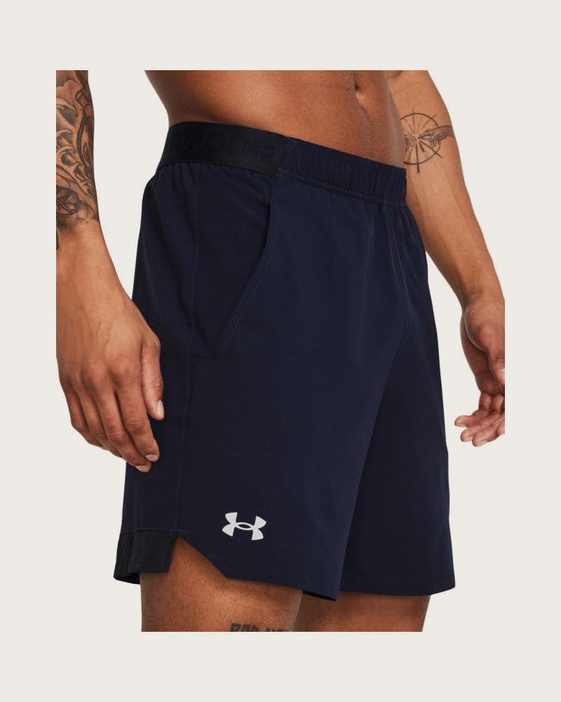 Pánske tréningové kraťasy UNDER ARMOUR UA Vanish Woven 6in Shorts-NVY – fotka 2