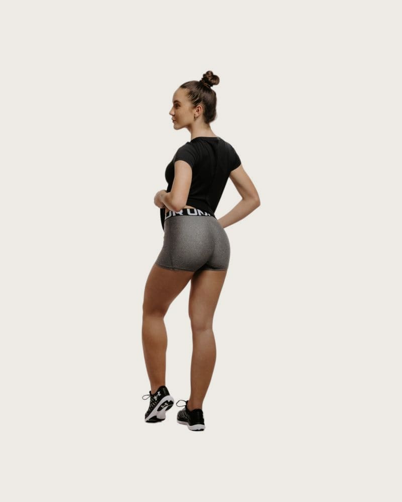 Dámske tréningové kraťasy UNDER ARMOUR UA HG Shorty-GRY – fotka 3