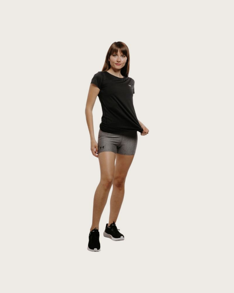 Dámske tréningové kraťasy UNDER ARMOUR UA HG Shorty-GRY – fotka 4