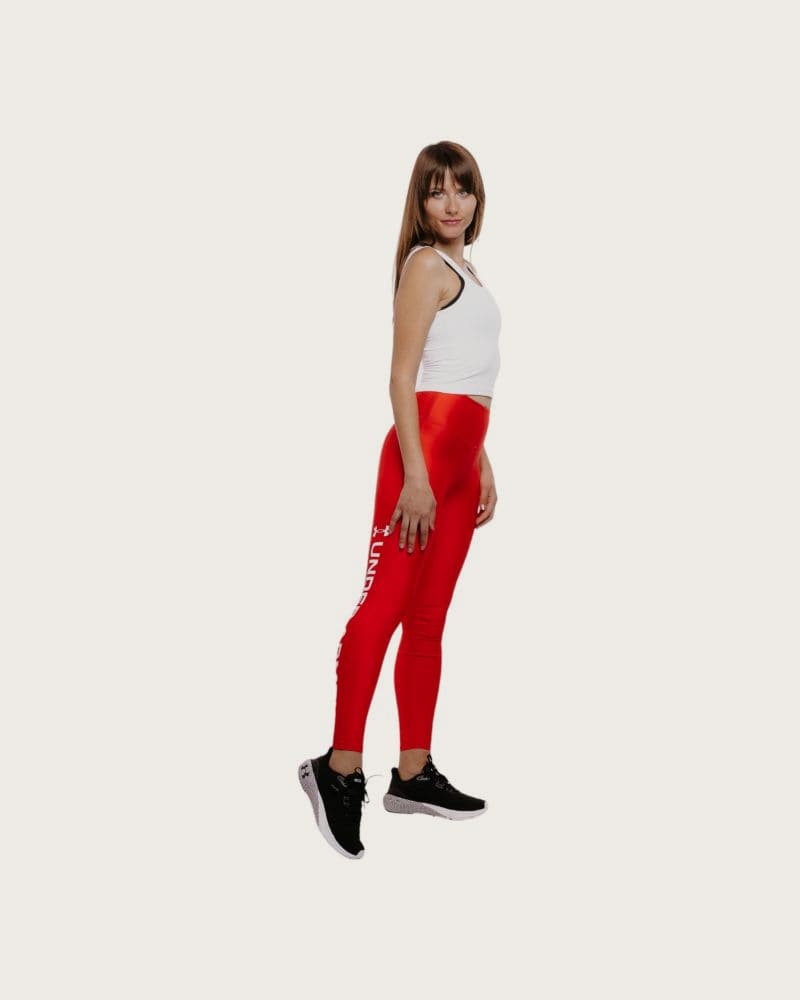 Dámske legíny UNDER ARMOUR Armour Branded Legging-RED – fotka 3