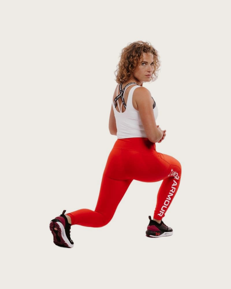 Dámske legíny UNDER ARMOUR Armour Branded Legging-RED – fotka 6