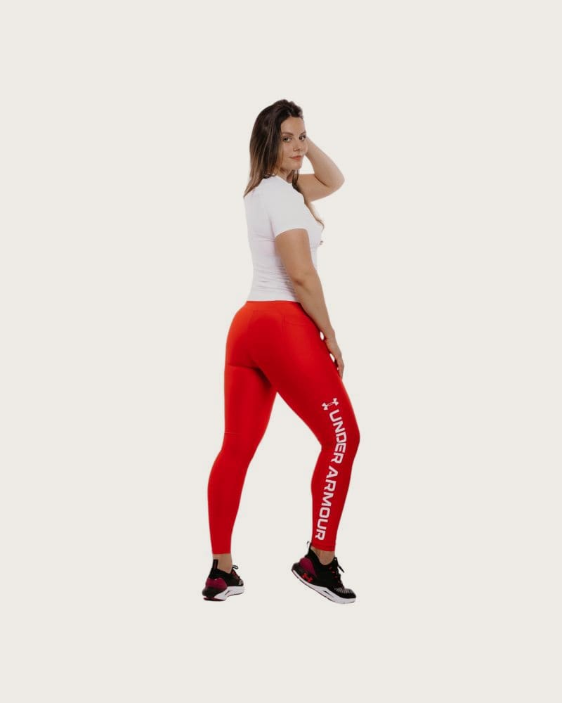 Dámske legíny UNDER ARMOUR Armour Branded Legging-RED – fotka 7