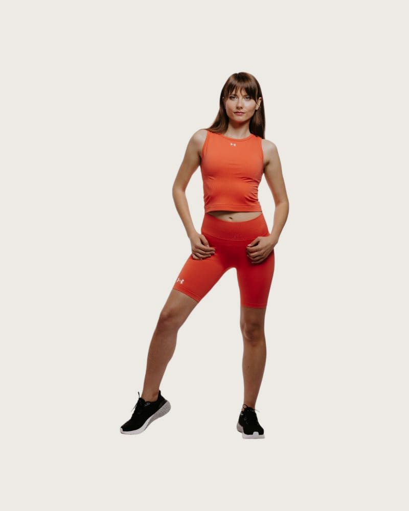 Dámske tréningové kraťasy UNDER ARMOUR UA Train Seamless Short-PNK – fotka 6