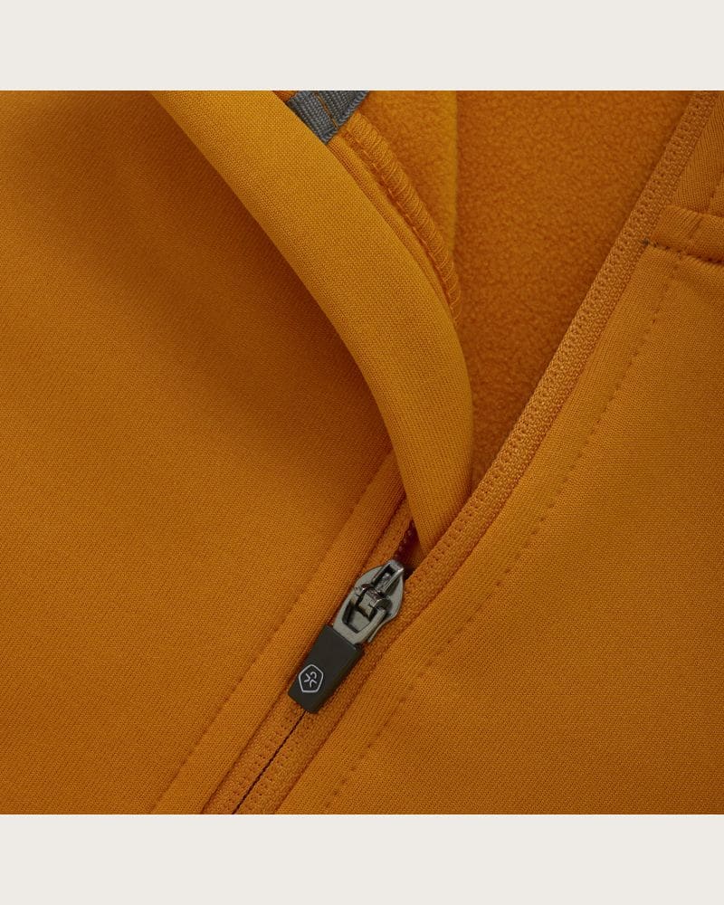 Juniorská flisová mikina so zipsom COLOR KIDS Fleece Jacket - Brushed inside-741829.3042-Marmalade – fotka 3