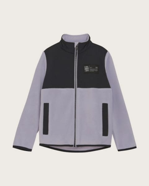 Dievčenská flisová mikina so zipsom COLOR KIDS Fleece Jacket -741809.6053-Languid Lavender