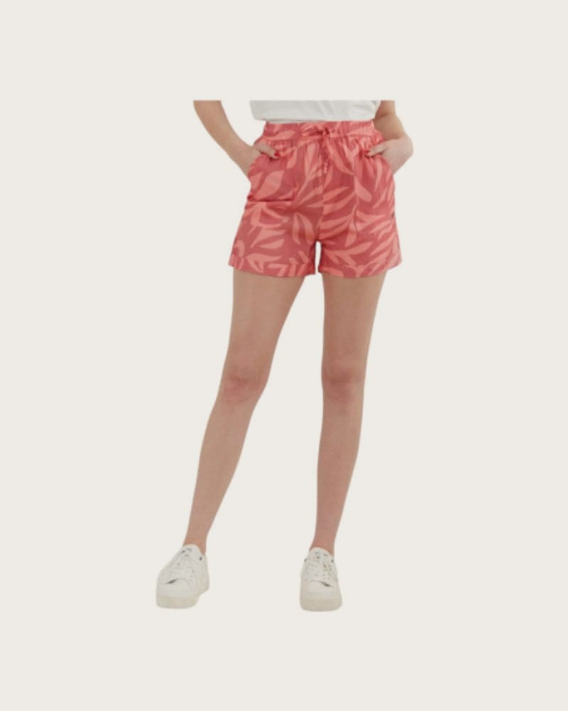 Dámske nohavice FUNDANGO Carla Shorts-353-hibiscus