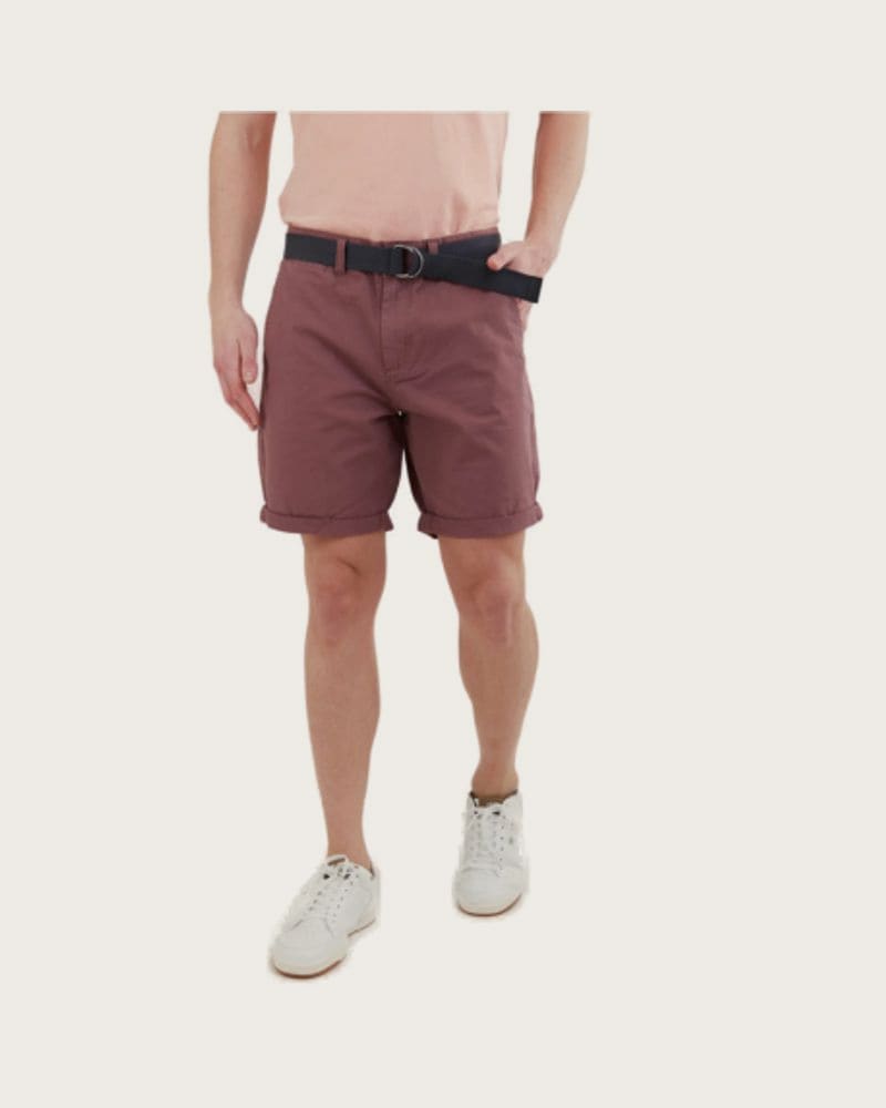Pánske kraťasy FUNDANGO North Shore Chino Shorts-385-mauve