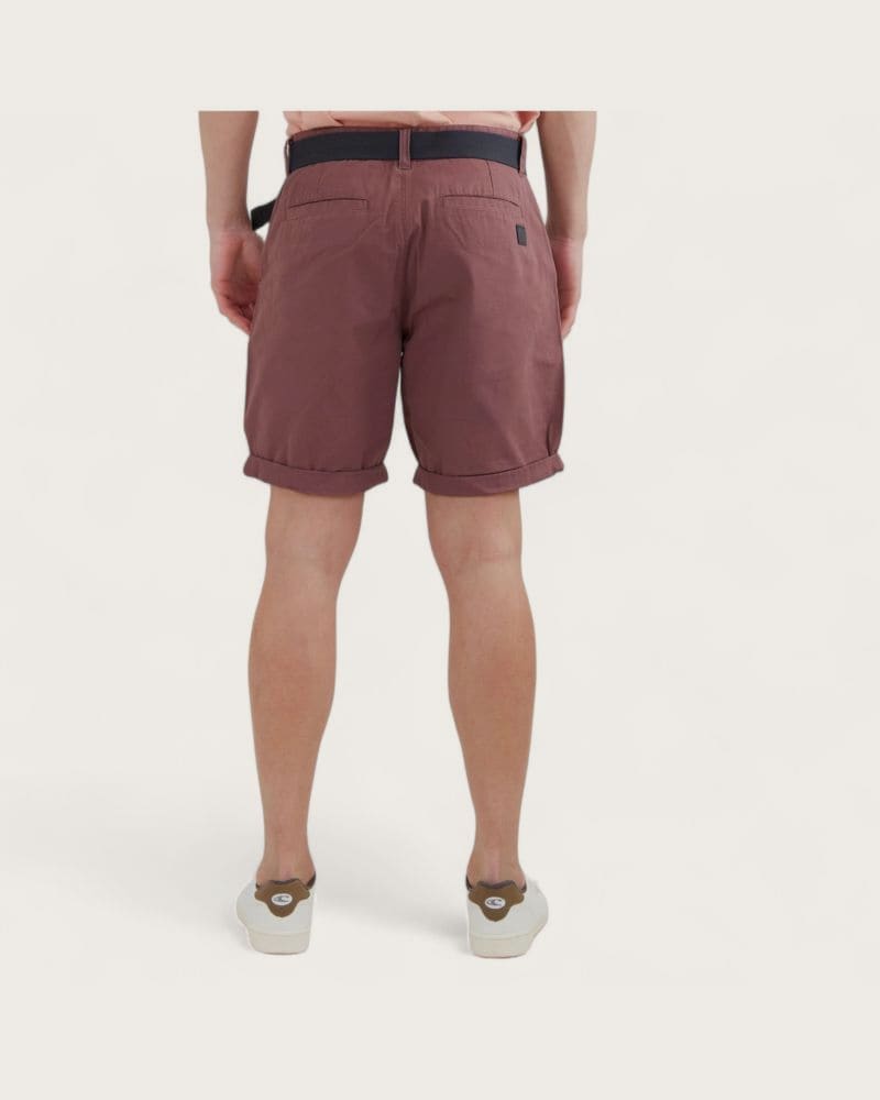 Pánske kraťasy FUNDANGO North Shore Chino Shorts-385-mauve – fotka 2