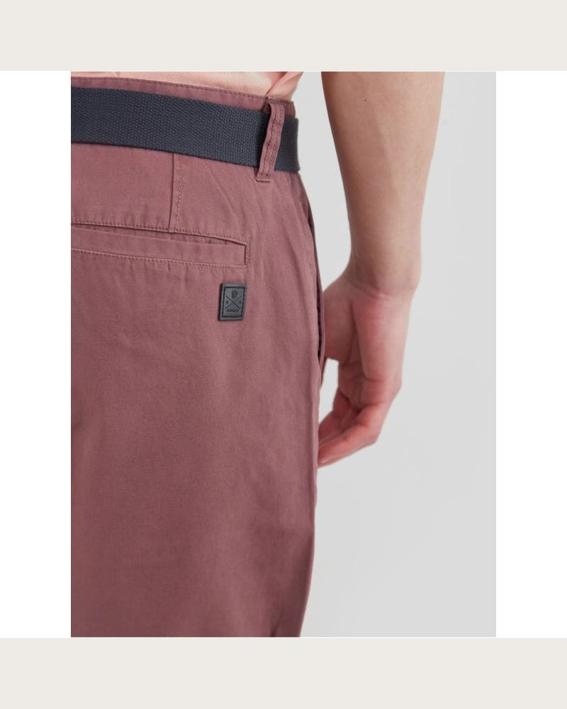 Pánske kraťasy FUNDANGO North Shore Chino Shorts-385-mauve – fotka 4