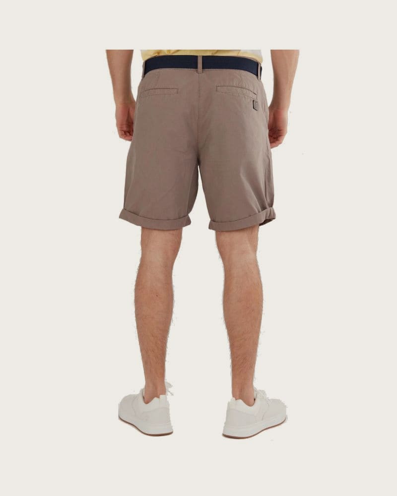 Pánske kraťasy FUNDANGO North Shore Chino Shorts-639-mud – fotka 2
