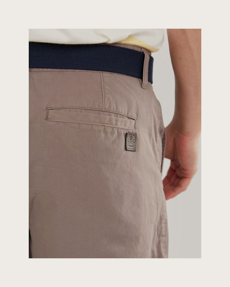 Pánske kraťasy FUNDANGO North Shore Chino Shorts-639-mud – fotka 4
