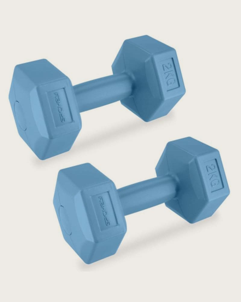Set závažia SPOKEY MONSTER BLUE HEXA 2x 2 kg
