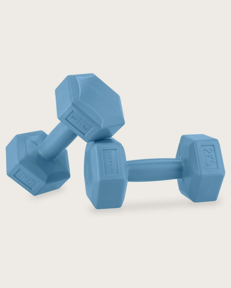 Set závažia SPOKEY MONSTER BLUE HEXA 2x 2 kg – fotka 3