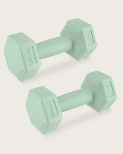 Set závažia SPOKEY MONSTER GREEN HEXA 2x 1 kg