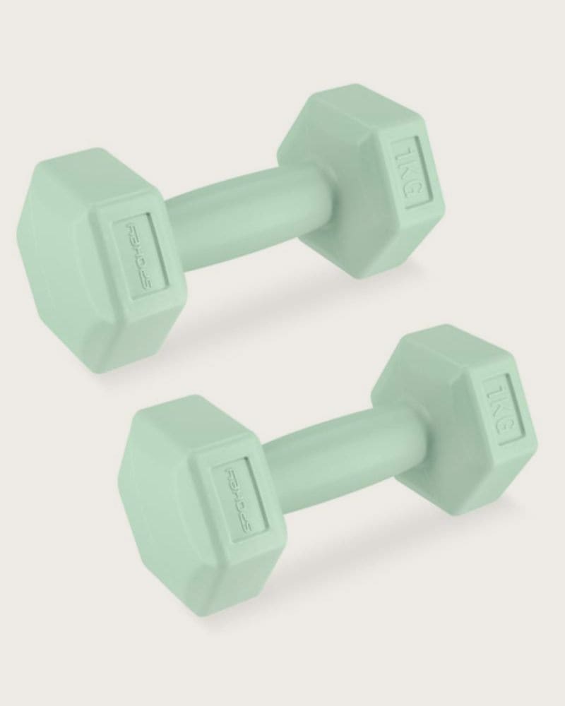 Set závažia SPOKEY MONSTER GREEN HEXA 2x 1 kg