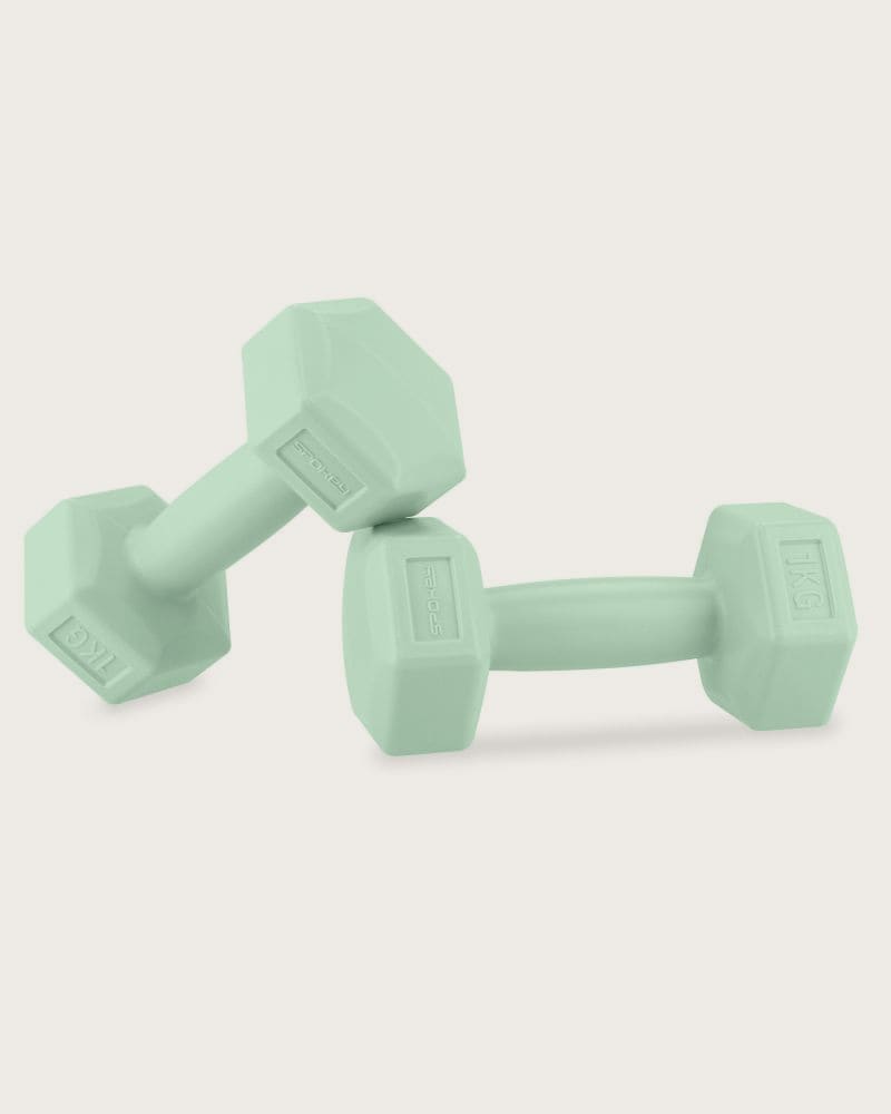 Set závažia SPOKEY MONSTER GREEN HEXA 2x 1 kg – fotka 3
