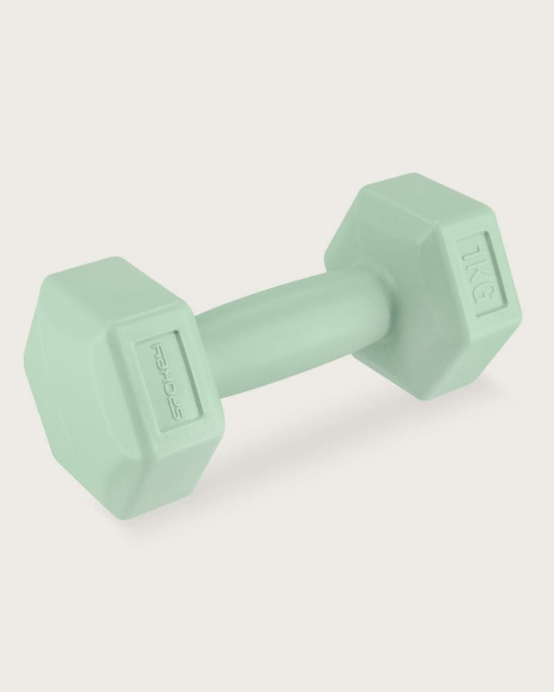 Set závažia SPOKEY MONSTER GREEN HEXA 2x 1 kg – fotka 4