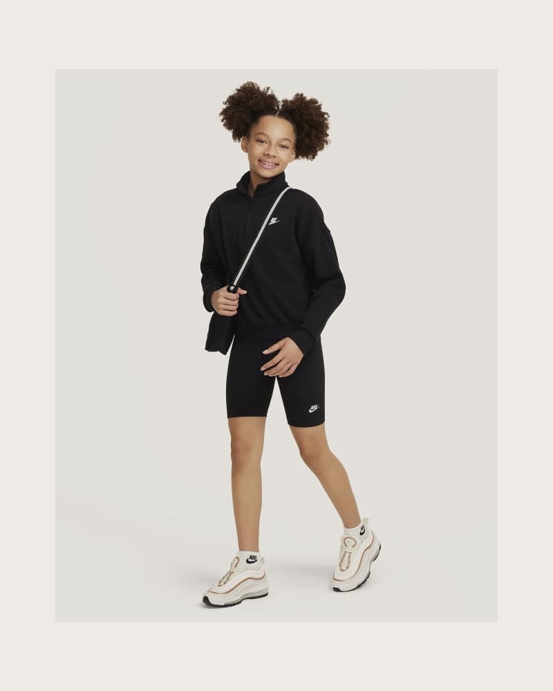 Dievčenské tréningové kraťasy NIKE G NSW 7 IN BIKE SHORT-DX5066-010-black – fotka 5