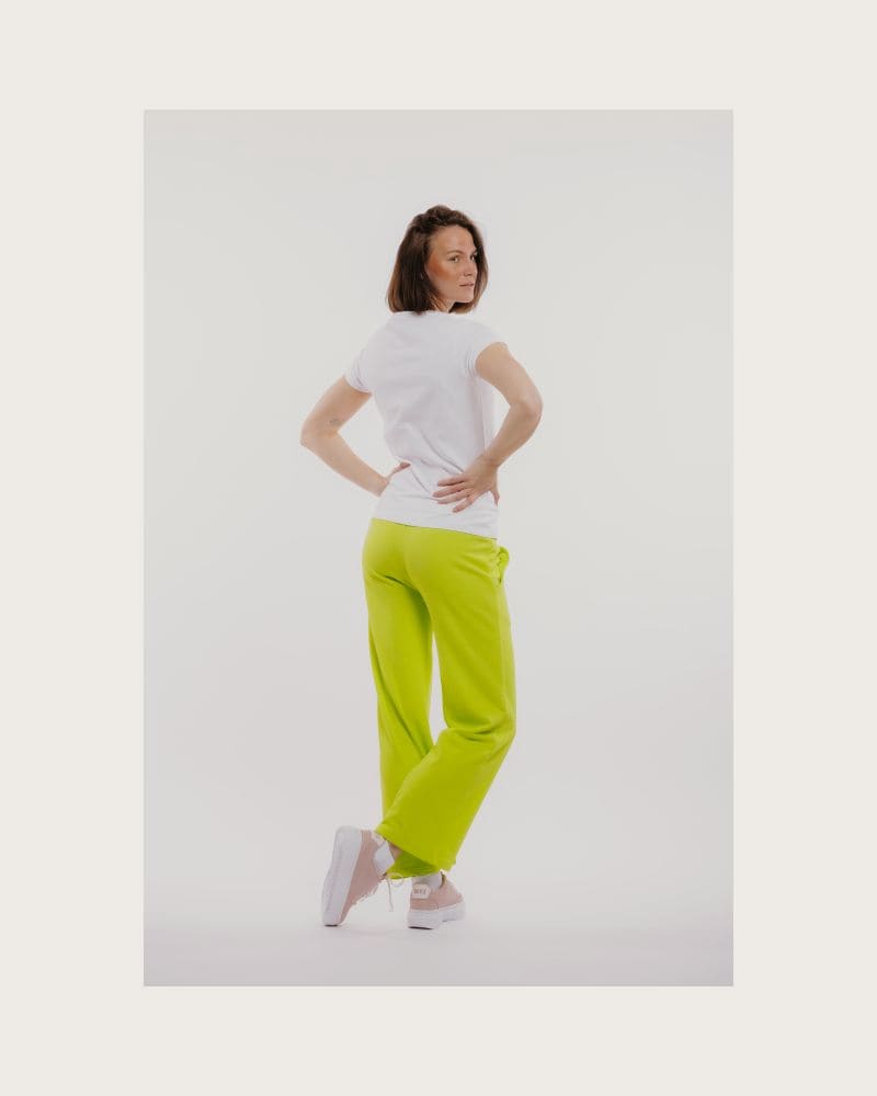 Dámske tepláky AUTHORITY TP-NEOWIDE W yellow – fotka 6