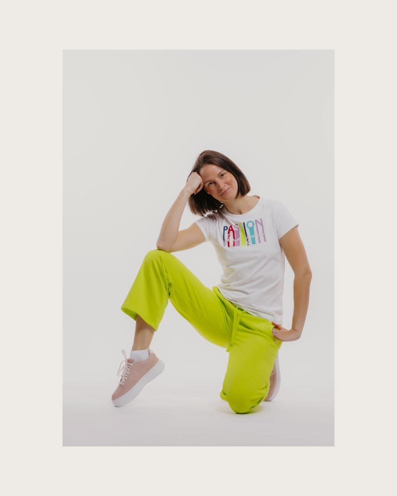 Dámske tepláky AUTHORITY TP-NEOWIDE W yellow – fotka 7