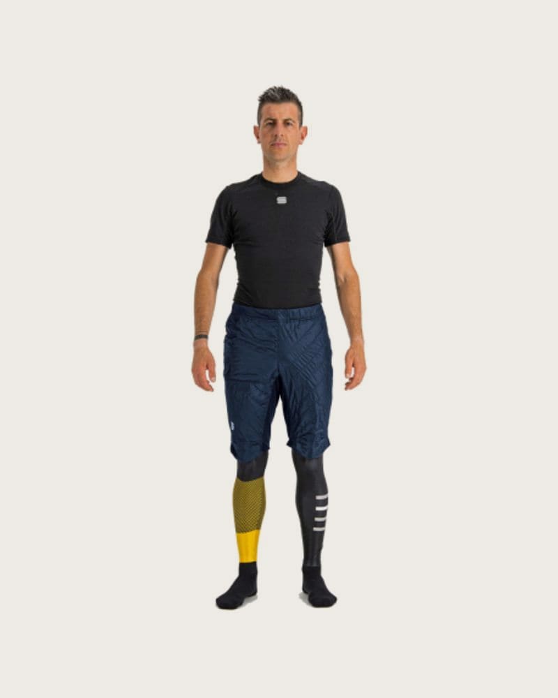 Pánske zateplené bežecké kraťasy SPORTFUL Rythmo over short, galaxy blue