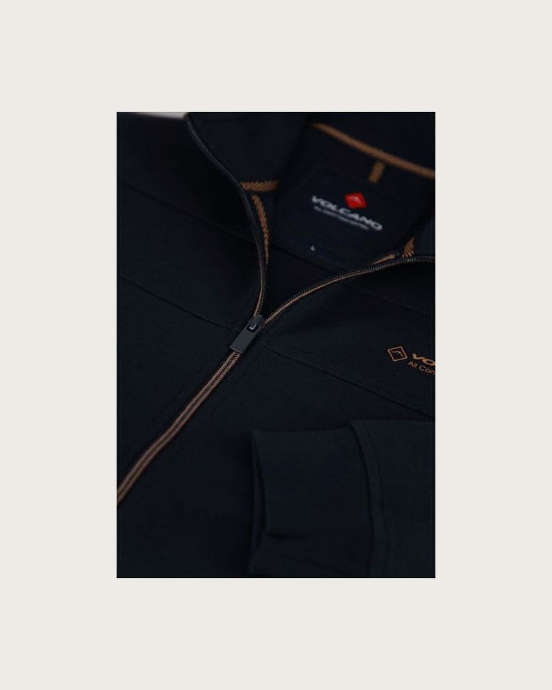 Pánska mikina so zipsom VOLCANO B-LENOX-600-NAVY – fotka 6