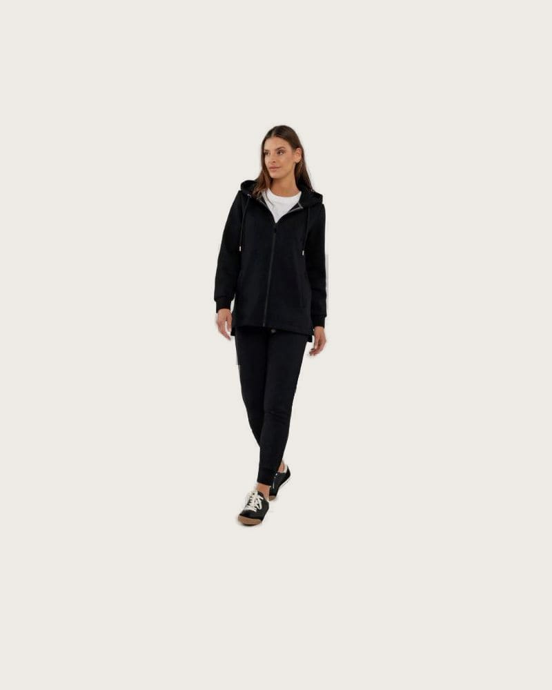 Dámska zateplená mikina so zipsom VOLCANO B-FLOFI-700-BLACK – fotka 3