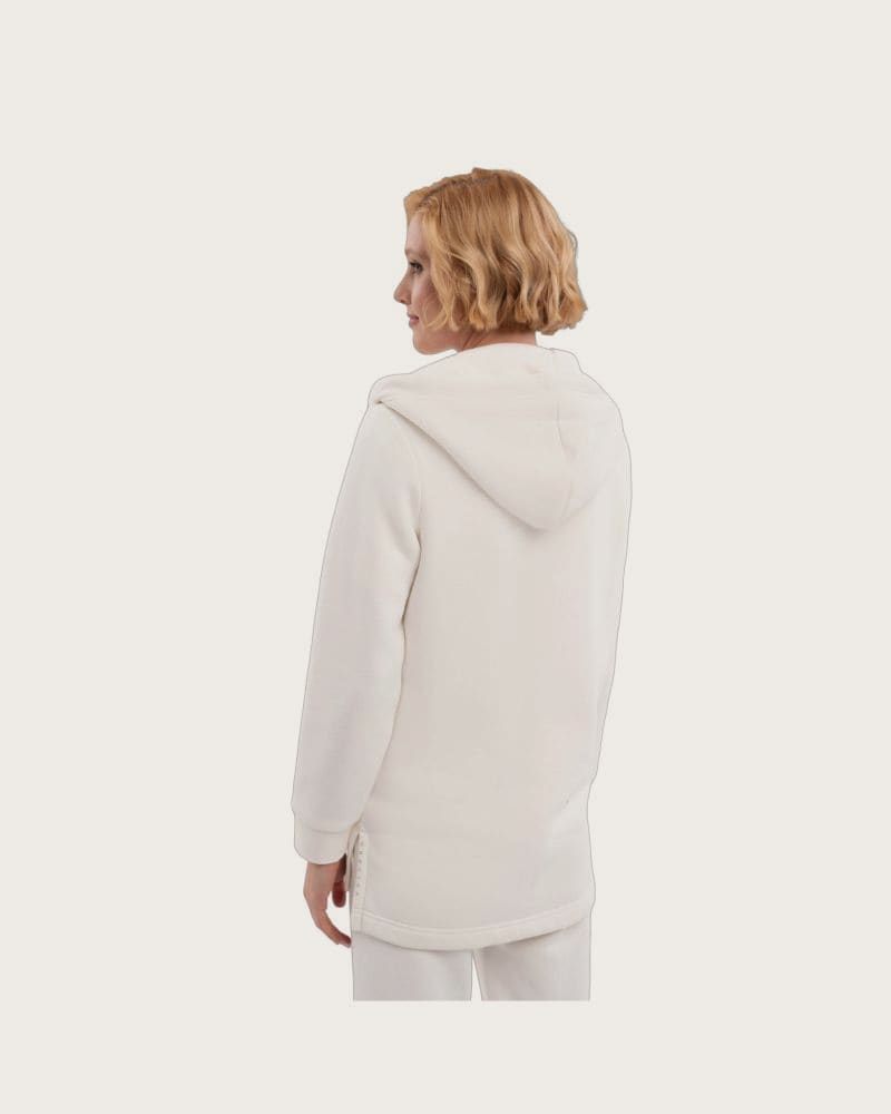 Dámska zateplená mikina so zipsom VOLCANO B-FLOFI-101-CREAM – fotka 4