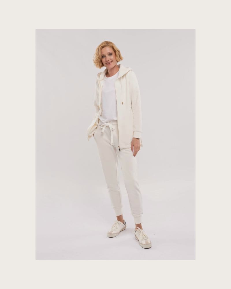 Dámska zateplená mikina so zipsom VOLCANO B-FLOFI-101-CREAM – fotka 6