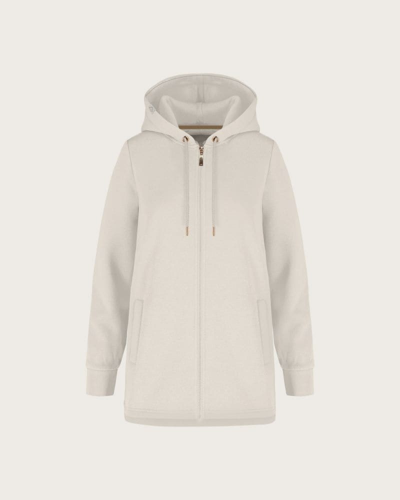 Dámska zateplená mikina so zipsom VOLCANO B-FLOFI-101-CREAM – fotka 7