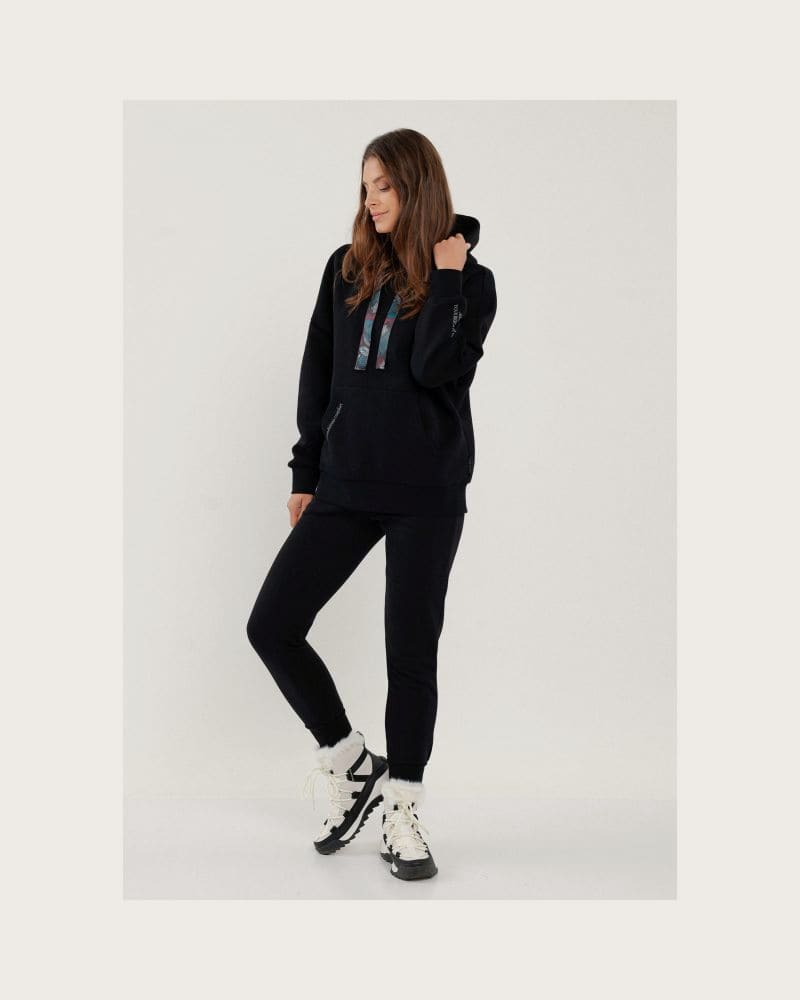 Dámska mikina s kapucňou VOLCANO B-MIKA-700-BLACK – fotka 4