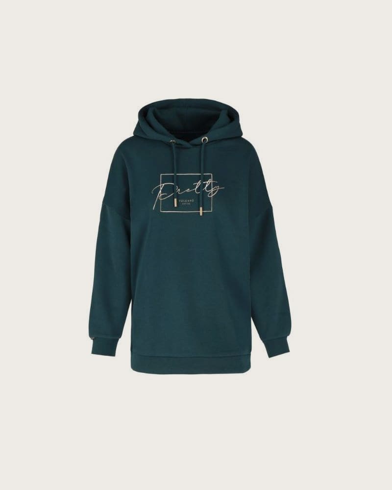 Dámska zateplená mikina s kapucňou VOLCANO B-FUNDY-603-TURQUOISE – fotka 8