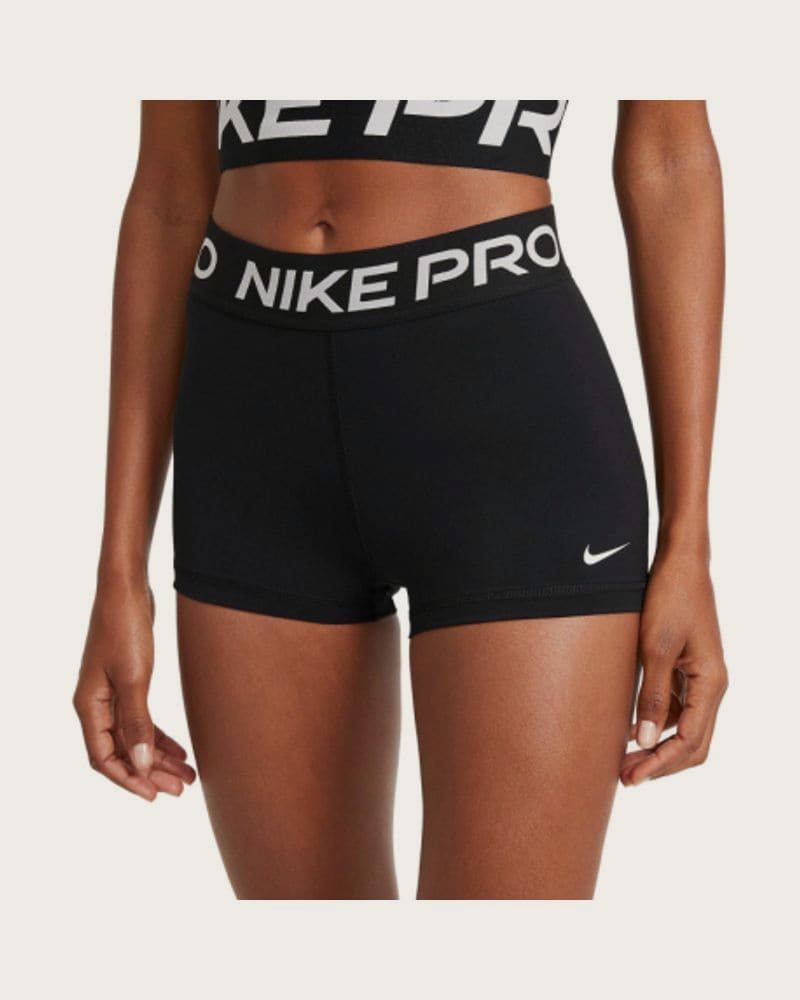 Dámske tréningové kraťasy NIKE PRO Shorts 010 BLACK WHITE