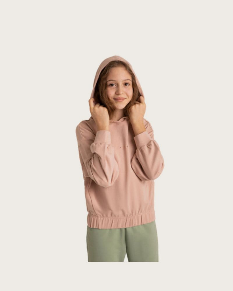 Dievčenská mikina s kapucňou VOLCANO B-MILEY JUNIOR 414 PINK LIGHT