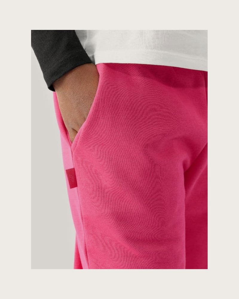 Dievčenské tepláky 4F JUNIOR TROUSERS-JWAW24TTROF754-55S-HOT PINK – fotka 5