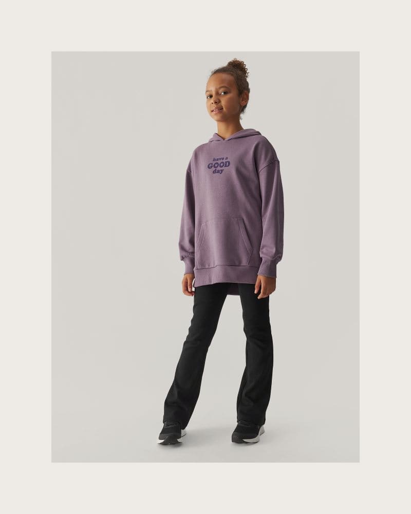 Dievčenská mikina s kapucňou 4F JUNIOR SWEATSHIRT-JWAW24TSWSF1218-51S-VIOLET – fotka 3