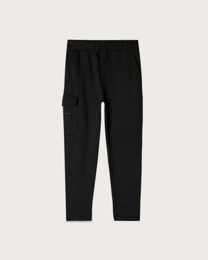 Chlapčenské zateplené tepláky 4F JUNIOR TROUSERS-JWAW24TTROM760-20S-DEEP BLACK – fotka 5