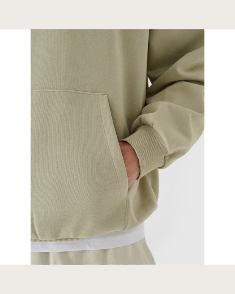 Pánska mikina s kapucňou 4F SWEATSHIRT-WAW24TSWSM1311-44S-OLIVE – fotka 3