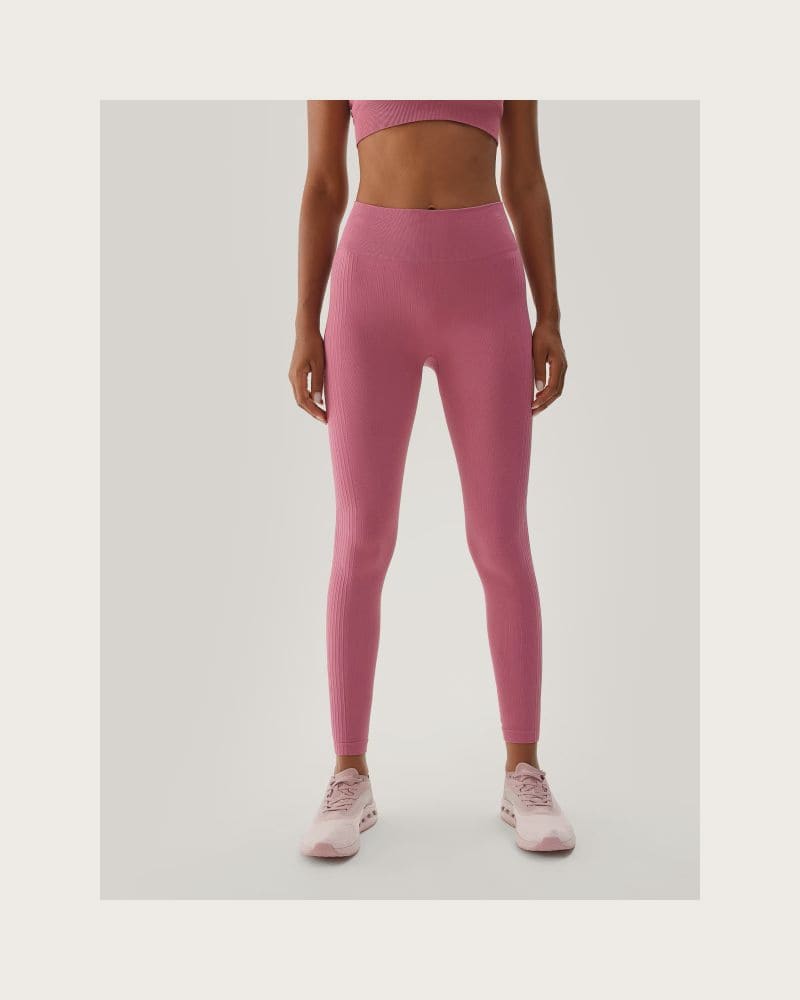 Dámske legíny 4F TIGHTS FNK-WAW24TFTIF278-53S-DARK PINK – fotka 2