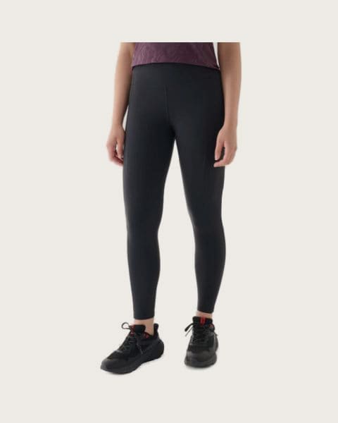 Dámske bežecké zateplené legíny 4F TIGHTS FNK-WAW24TFTIF266-22S-ANTHRACITE