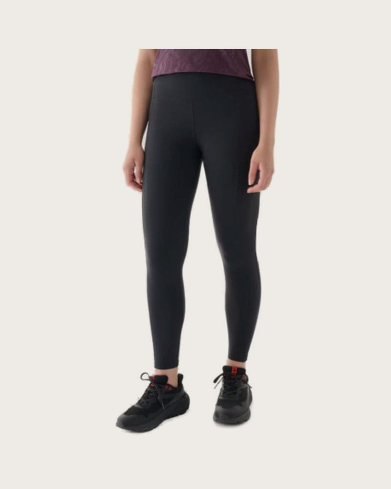 Dámske bežecké zateplené legíny 4F TIGHTS FNK-WAW24TFTIF266-22S-ANTHRACITE