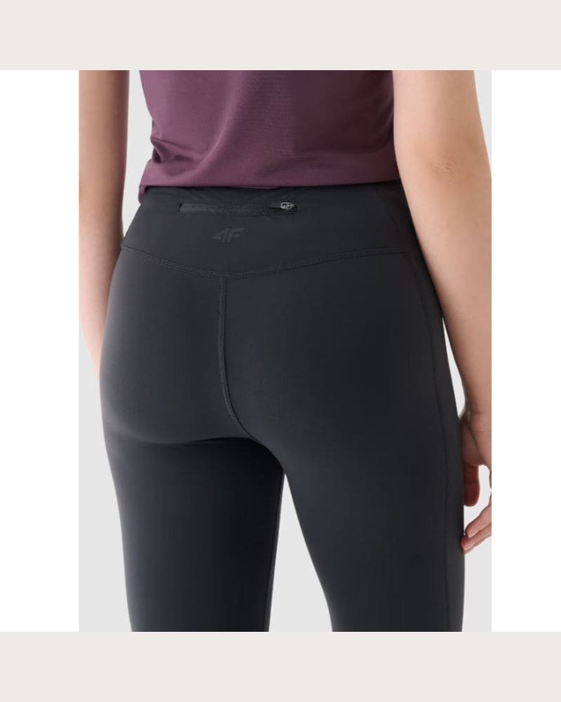 Dámske bežecké zateplené legíny 4F TIGHTS FNK-WAW24TFTIF266-22S-ANTHRACITE – fotka 6