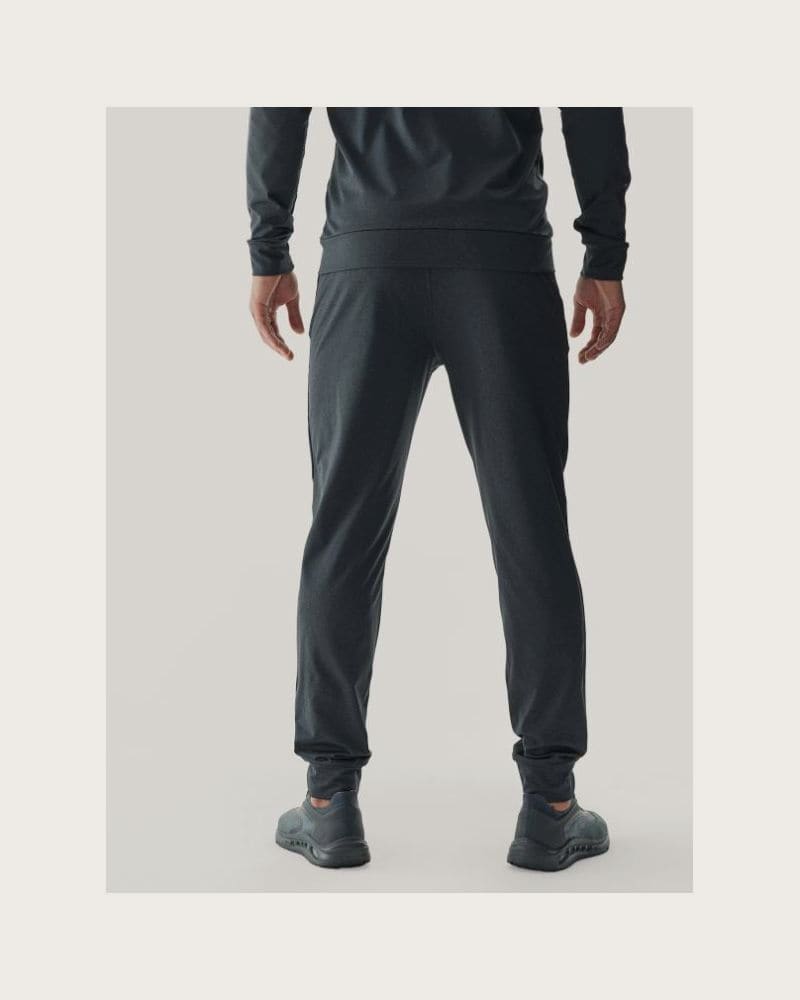 Pánske zateplené tepláky 4F TROUSERS FNK-WAW24TFTRM681-22M-ANTHRACITE MELANGE – fotka 2