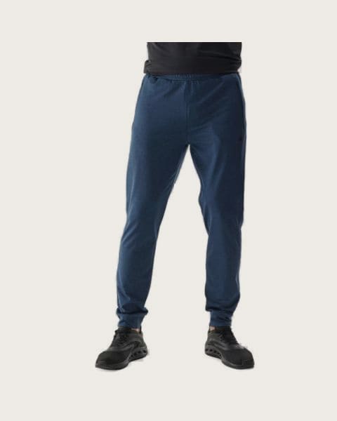 Pánske zateplené tepláky 4F TROUSERS FNK-WAW24TFTRM682-31M-NAVY MELANGE