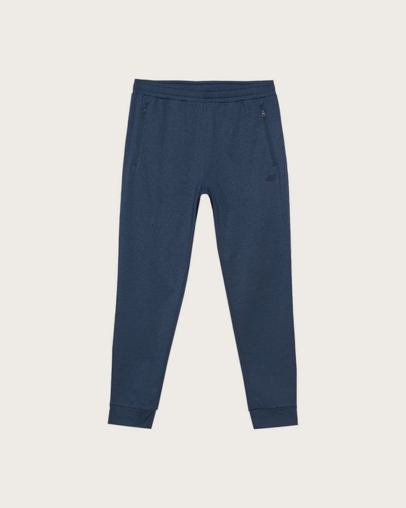 Pánske zateplené tepláky 4F TROUSERS FNK-WAW24TFTRM682-31M-NAVY MELANGE – fotka 4