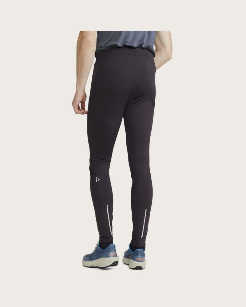 Pánske bežecké zateplené legíny CRAFT ADV ESSENCE WARM WIND TIGHTS 2 M-992000-Slate – fotka 2