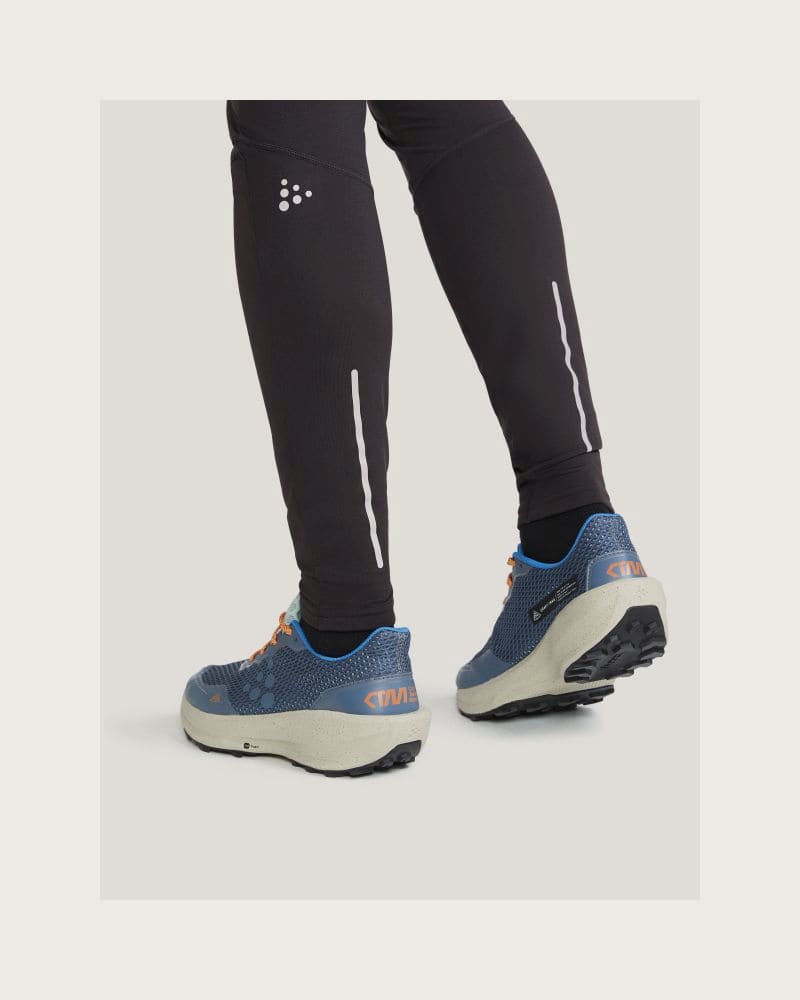 Pánske bežecké zateplené legíny CRAFT ADV ESSENCE WARM WIND TIGHTS 2 M-992000-Slate – fotka 3