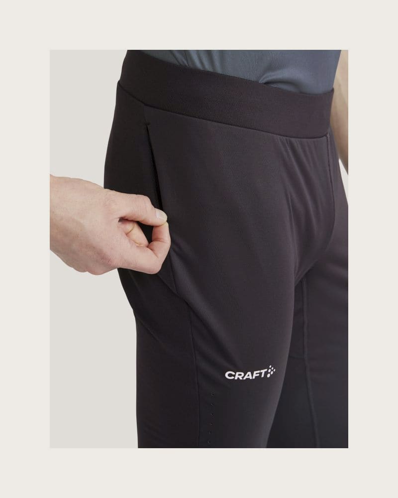 Pánske bežecké zateplené legíny CRAFT ADV ESSENCE WARM WIND TIGHTS 2 M-992000-Slate – fotka 5
