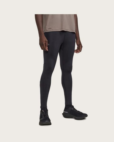 Pánske bežecké zateplené legíny CRAFT ADV ESSENCE ZIP TIGHTS 2 M-999000-Black