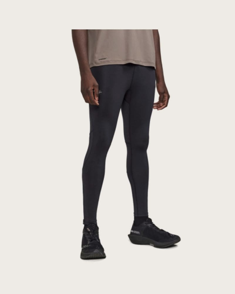 Pánske bežecké zateplené legíny CRAFT ADV ESSENCE ZIP TIGHTS 2 M-999000-Black